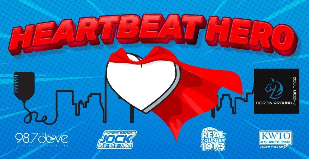 heartbeat hero 2025 with horsin around golf cars sponsor logo