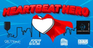 heartbeat hero 2025 with horsin around golf cars sponsor logo