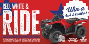 red white ride real country hero